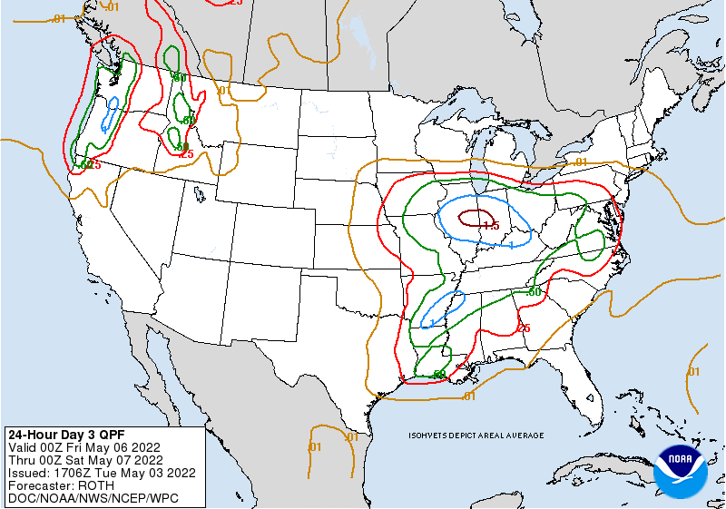 Thursday Precipitation Outlook